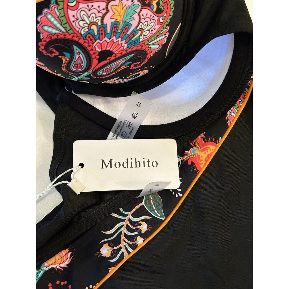 Modihito Floral Paisley Bikini Set Size Medium NEW - Picture 3 of 3
